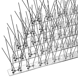 OFFO Bird Spikes with Stainless Steel Base, Covers