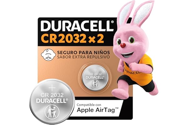 Duracell Pilhas Moeda CR2032 Pack 2 Unidades – Ideal para Placas Mãe e Controles Automotivos
