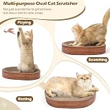 ComSaf Cat Scratching Board Cat Scratcher Indoor Bed Durable Cardboard Oval Bowl view 5