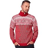 INTI ALPACA Norwegian Alpaca Sweater for Men - Christmas Pullover