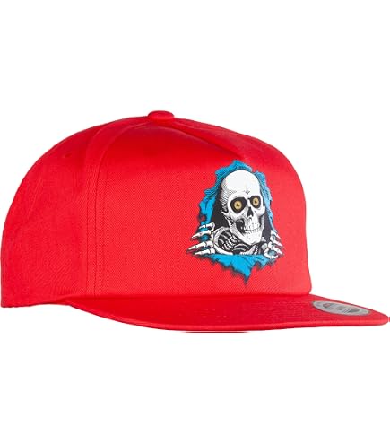 Powell Peralta Winged Ripper Snapback Cap Black at Amazon Men's