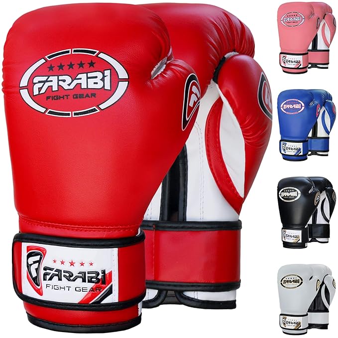 FARABI 8oz Junior Boxing Gloves Kids Boxing Gloves 8oz Boxing Gloves