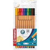 STABILO fineliner point 88 | pack of 10, standard colours