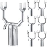Zhengmy 6 Pcs Metal Tree Branch Support Crutch Stakes for Fruit Trees Prop | 0.75 Inch Round Pipe Y Fork, Garden Orchard Stake Kit, Straightening Spreaders, Propping Sagging Limbs, Anchor Device
