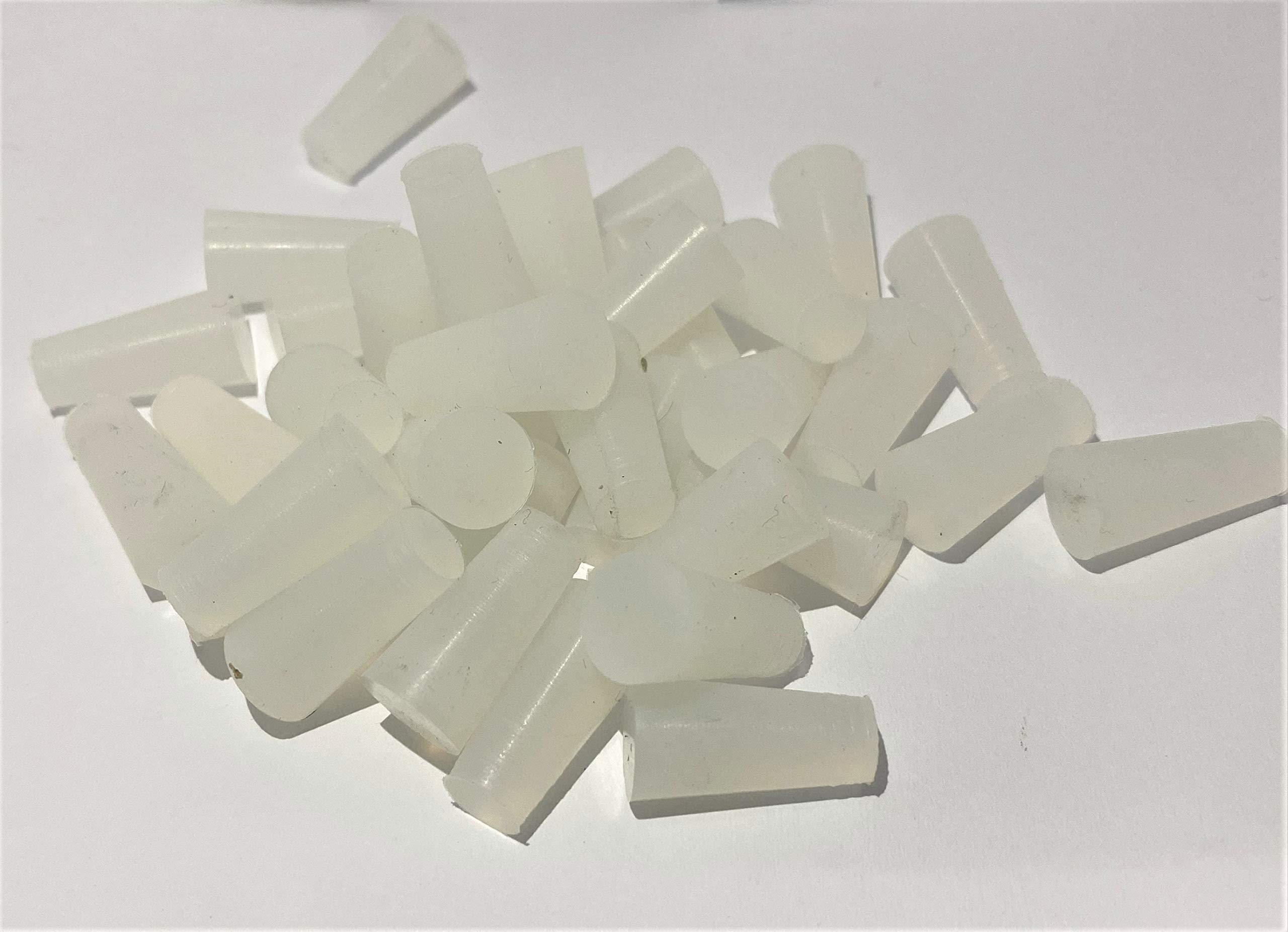 dexierp Protection Force #00000 Stopper Plug for 5/16" 7-8 mm Hole (Pack of 50) Tube Bottle Openning 5/16-24 UNF M8 M9 Thread Nut Paint Masking Reusable Silicone Rubber — image 1