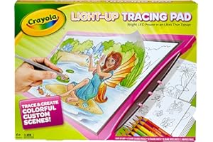 Crayola Light Up Tracing Pad - Pink - Bright LED Power in an Ultra Thin Tablet