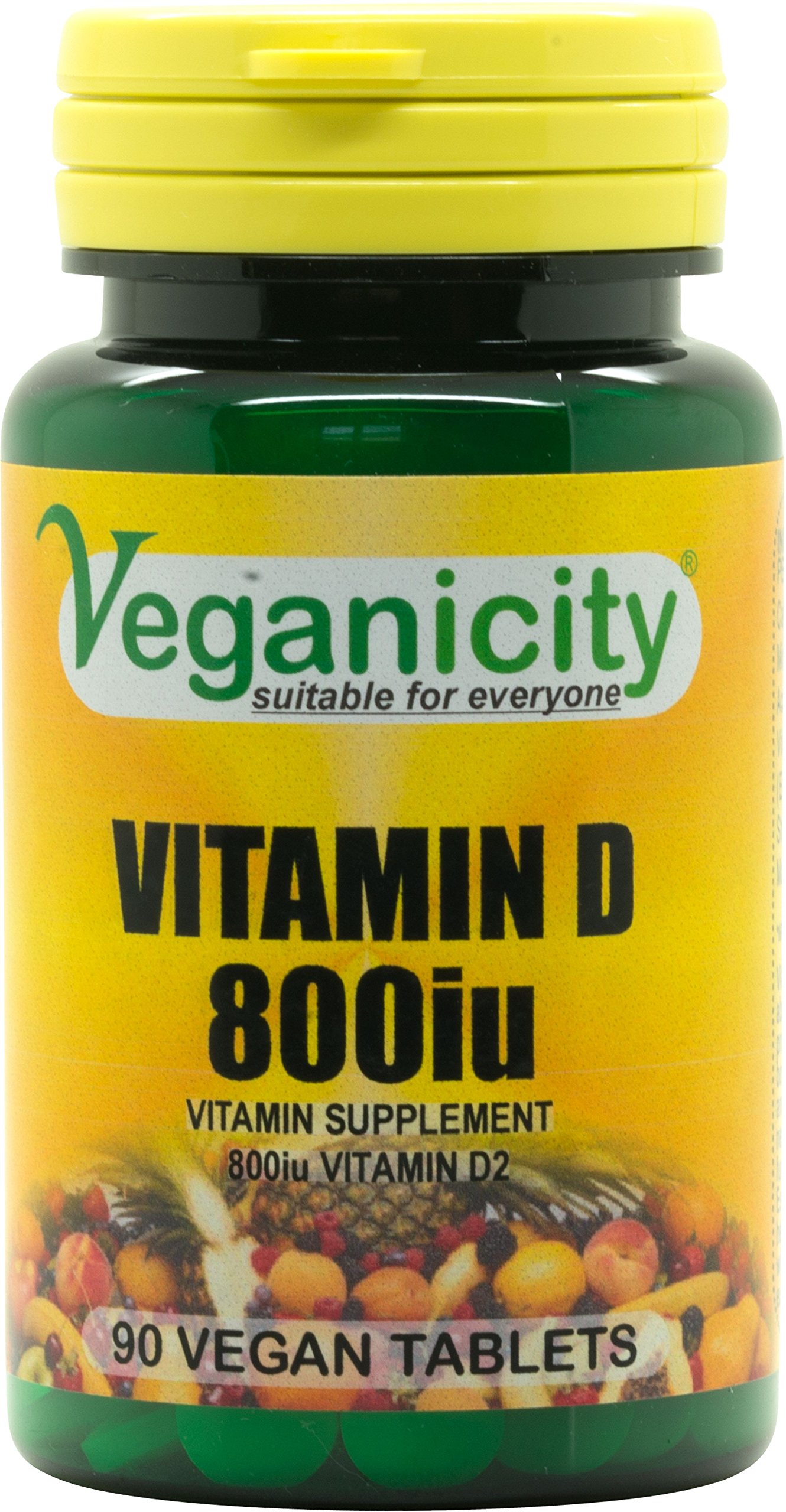 Vitamin D2 800iu : Vitamin D General Health & Joint Supplement : 90 Tablets