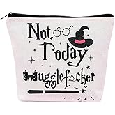 niudewo Funny Magic Wizard Cosmetic Bag Not Today Makeup Bag Pouch Birthday Christmas Gifts for Women Girl Sister Friends