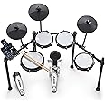 Alesis Nitro Max Kit Electric Drum Set with Quiet Mesh Pads, 10" Dual Zone Snare, Bluetooth, 440+ Authentic Sounds, Drumeo, U
