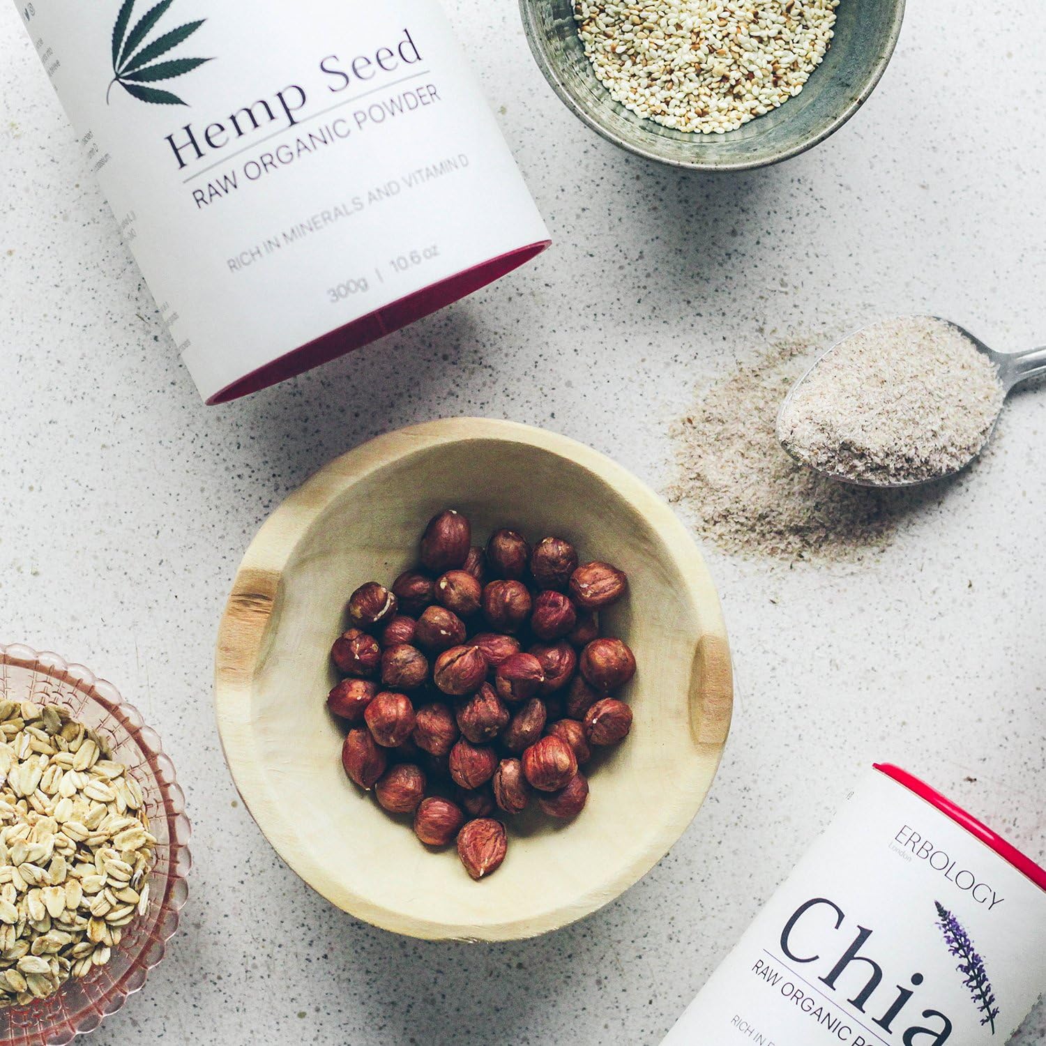 Erbology Organic Hemp Seed Protein Powder 90g, 15 Servings, Cold-Pressed from Hemp Seeds - Image 5