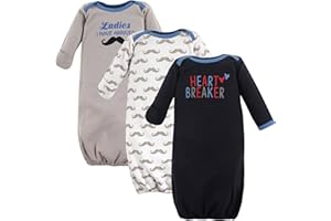 Luvable Friends Baby Girls' Cotton Gowns