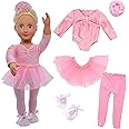 18" Doll Clothes Ballet Ballerina Outfits 5pcs Dance Dress for American OG18 Inch Doll Accessories Sets Girl Doll Clothes Gifts