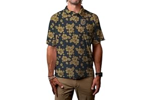 Blue 84 NHL Mens NHL Officially Licensed Short Sleeve Performance Polo Floral