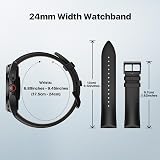 Ticwatch Pro 5 Smartwatch 24mm Leather Watch Band Tuxedo Black Quick Release view 2