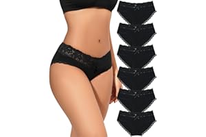 Aijolen Cotton Women's Unerwear Ladies Breathable Briefs Stretchy Bikini Absorbent Underpants Pack of Multipack