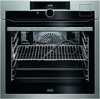 AEG BSE892230M Einbau-Backofen / SteamPro – Multidampfgarer + SousVide / Dampfreinigung / Kerntemperatursensor / SoftClosing / TFT-Farbdisplay / Grillfunktion / Display mit Uhr