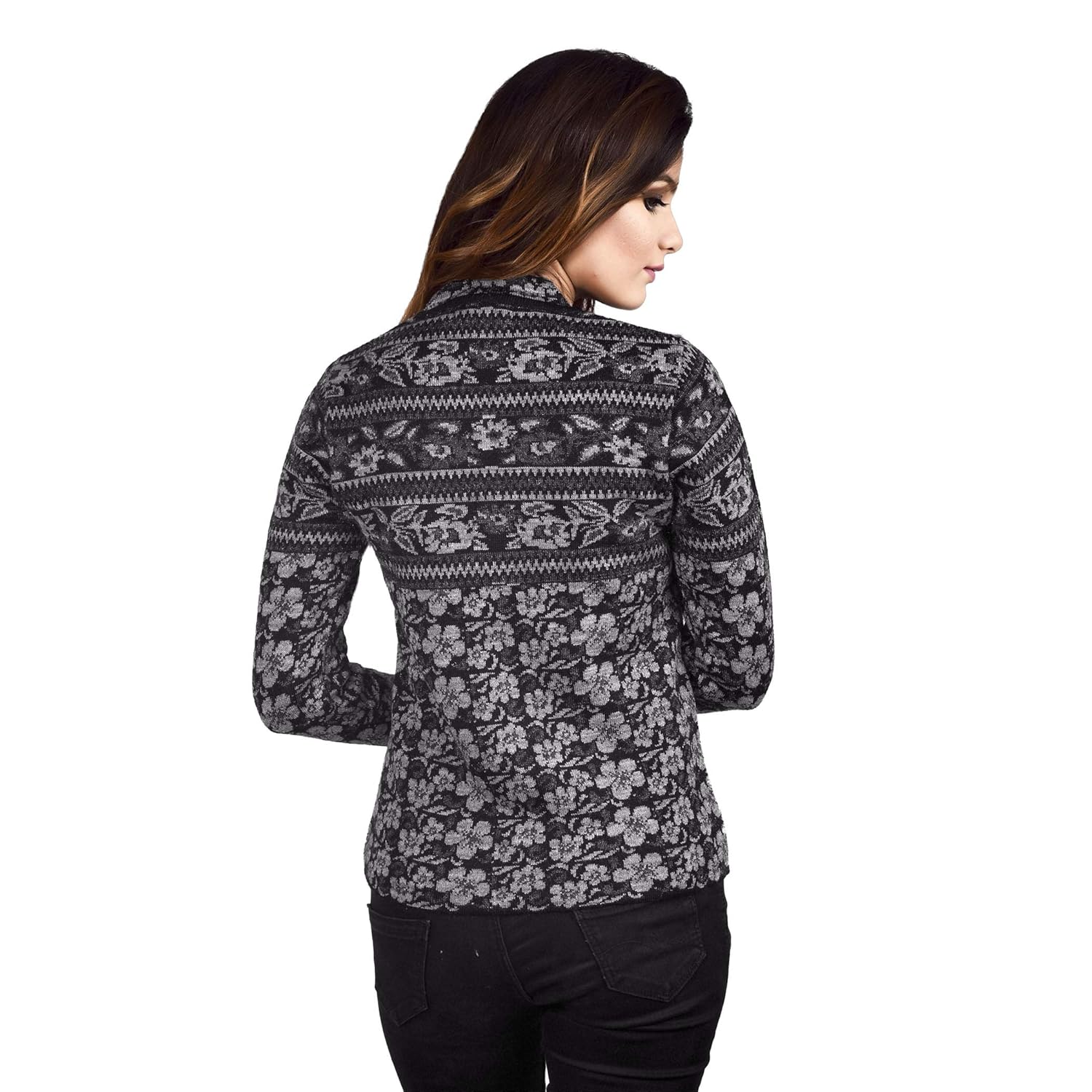 ktc women's woollen cardigan blue