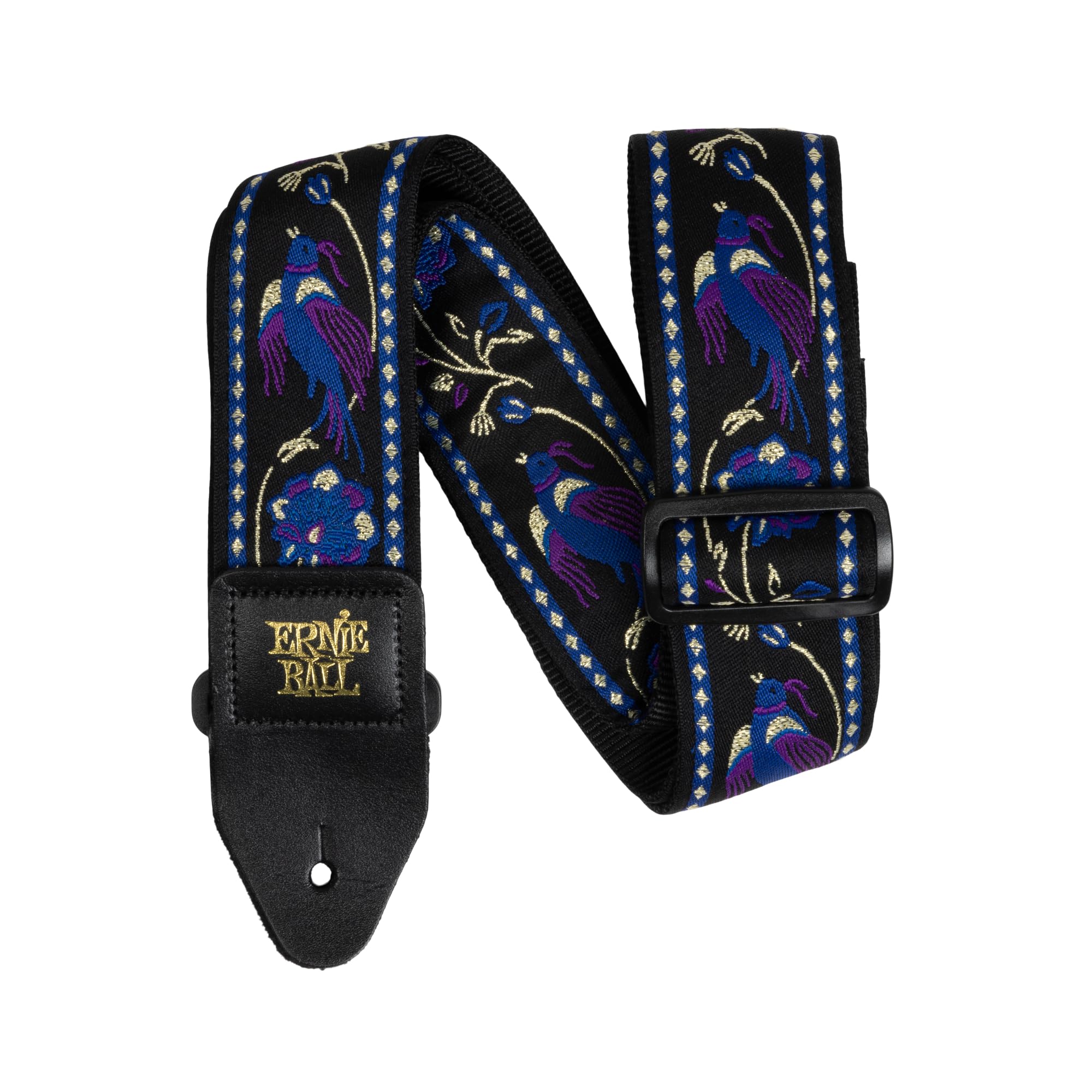 Ernie Ball Jacquard Guitar/Bass Strap - Purple Pleasant Pheasant — image 1
