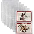Forged Dice Co. 2 Pocket Pages Pack of 30-3.75" x 5.25" Pocket - 6" x 8" Page Size - Fits Mini Binder 3 Ring Binders Planners and Monster Card Binder - Holds Monster Cards 3.5x5 Index Cards Coupons