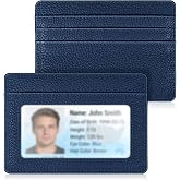 FINTIE Slim Minimalist Front Pocket Wallet RFID Blocking Credit Card Holder | Card Cases with ID Window for Men Women, Navy