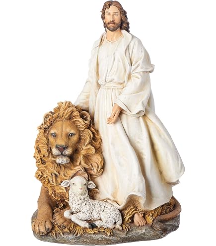 Roman 75346 Ornament - Lion and Lamb - 3 in