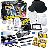 UNGLINGA Kids Spy Kit Detective Set Over 20 Activities - Fingerprint Toys Gifts for 4 5 6 7 8 9 10 11 12 Years Old Boys Girls
