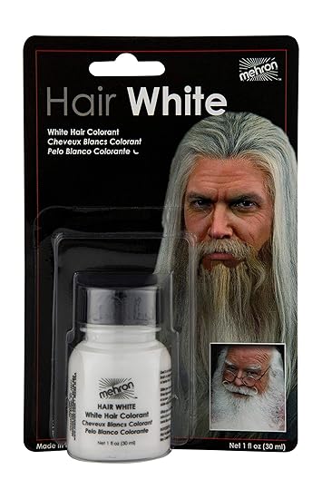 Amazon Com Mehron Makeup Hair White With Brush 1 Oz Beauty