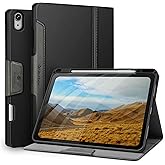 Antbox for iPad Air 13 Inch Case 2025 M3 /2024 M2, Built-in Pencil Holder, Fully Supports Pencil Pro and Pencil (USB-C), Auto Sleep/Wake Function PU Leather iPad Air 13'' Cover (Black)