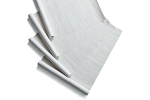 PieceNat Replacement Fabric Panels for Sliding Glass Door (4-Pack, 23"x96"), Fabric Only, Natural Woven Blind Slats, Trimmable, Sheer, Track & Bottom Rail Not Included,Beige Cream