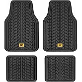 Cat® ToughTread™ Front & Rear Full Set of Floor Mats for Cars - All-Weather Heavy-Duty Trimmable Universal Fit Rubber Mat Truck & Car Accessories - Automotive Floor Mats for SUVs Car Interior