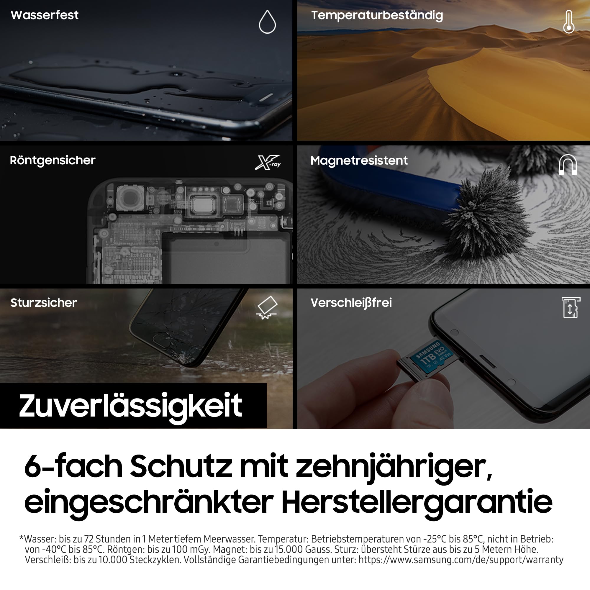 Samsung EVO Select (2024) microSD-Karte + SD-Adapter, 256 GB, Speicherkarte für Smartphone und Tablet, UHS-I U3, 4K UHD, Full HD, 160 MB/s Lesen, MB-ME256SA/EU 6