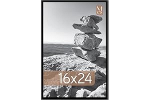 MCS Everline Collection 16x24 Poster Frame Black, Vertical & Horizontal Wall Hanging Large Picture Frame for Photos, Posters 
