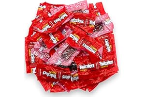 KLUB BULK Strawberry Twizzlers-1.5 lbs Fun Size Twizzlers Twists Individually Wrapped Packs, Delicious and Convenient Twizzlers Strawberry Treats for Parties and Snacking(24 oz)