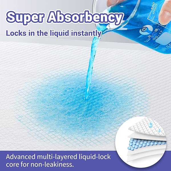 100 PACK DISPOSABLE DIAPER CHANGING PADS FOR BABY LEAKPROOF & SUPER ABSORBENCY DISPOSABLE UNDERPADS LARGE TODDLER PADS ABSORBENT FLUFF PROTECTIVE TABLE PADS, PEE PADS FOR BABIES, KIDS 18″ X 13″