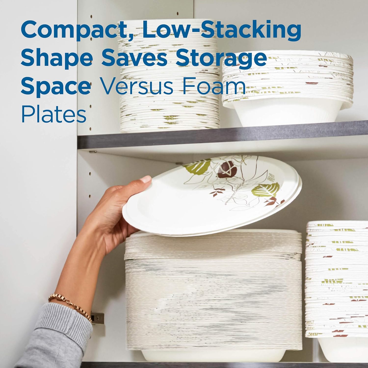Dixie 6 7/8" (17.4 cm) Medium-Weight Paper Plates by GP PRO (Georgia-Pacific), Pathways, UX7WS, 500 Count (125 Plates Per Pack, 4 Packs Per Case): Industrial & Scientific