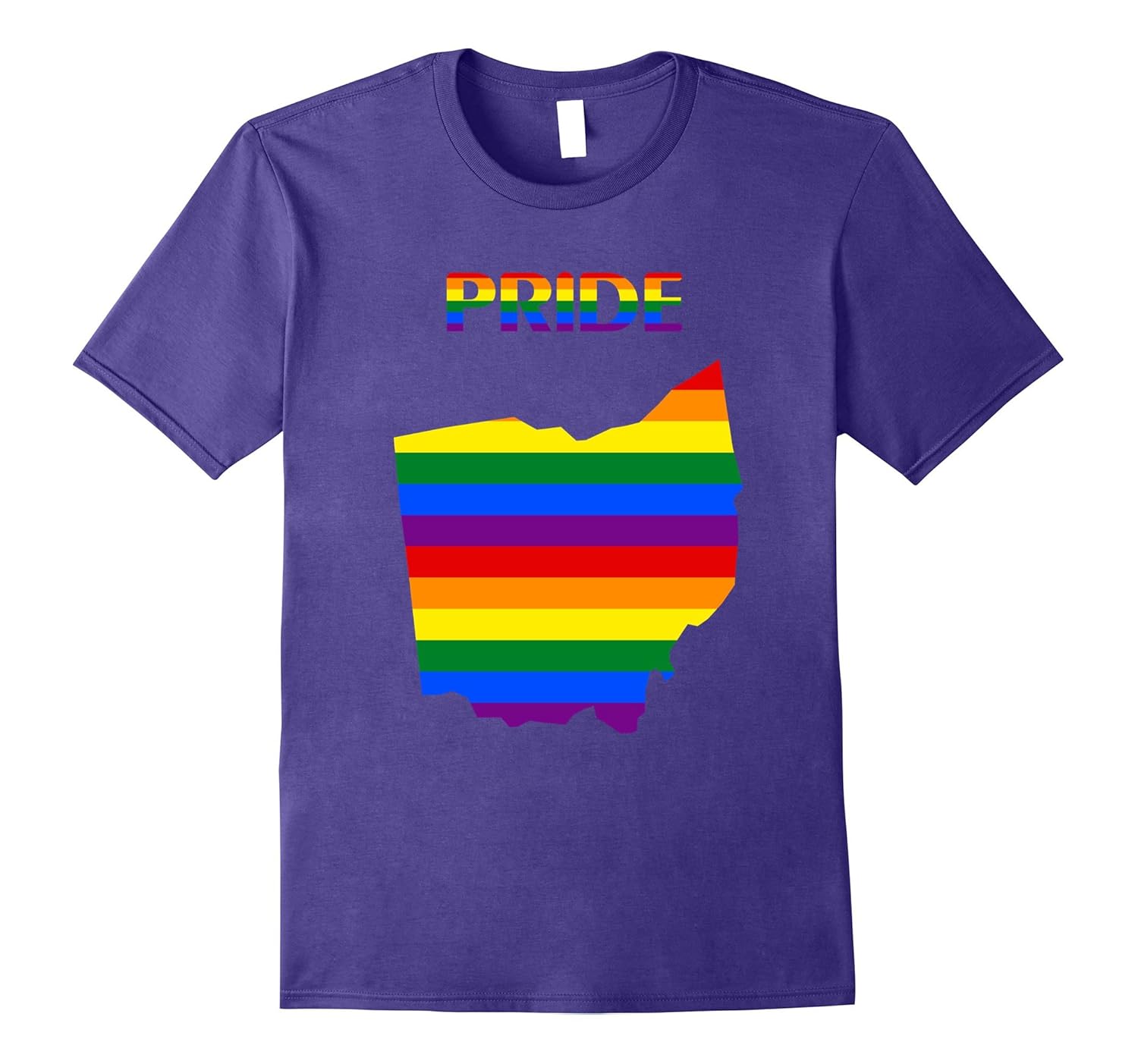 LGBT Pride Rainbow Ohio T Shirt great gift idea-ANZ