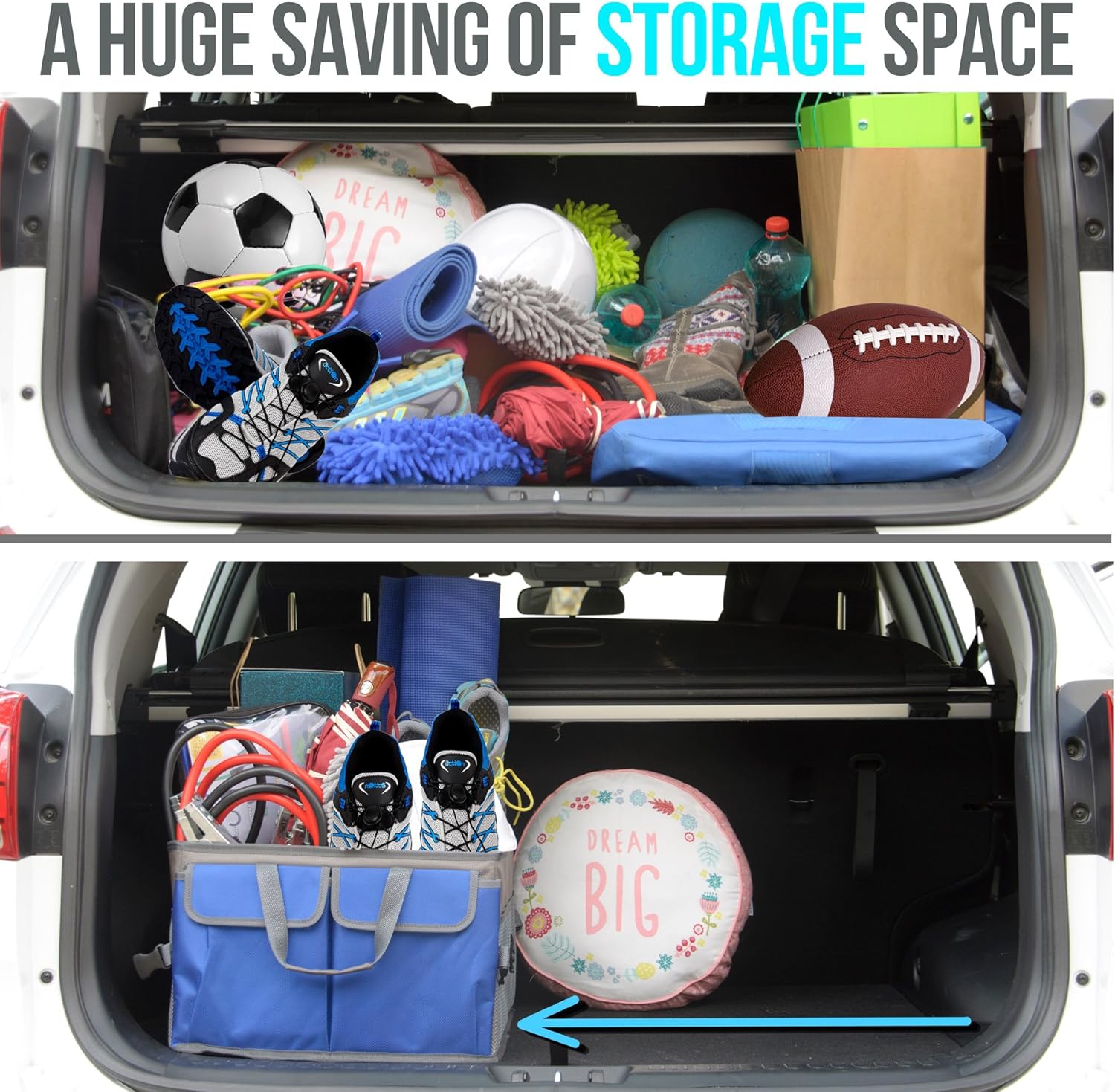 Starling's Car Boot Organiser Bags, Car Trunk Organiser Tidy Organization, Super Strong&Durable, Collapsible - Image 5