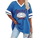 Baseball Shirts Women Baseball Short Sleeve Jersey Softball V Neck Half Sleeve Streetwear Tops