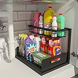 REALINN Under Sink Organizer, Pull Out Cabinet