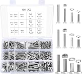 SZSLMY 408Pcs Stainless Steel Hex Bolts Nuts Washers Set M5 M6 M8 view 1