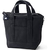 Lands' End Zip Top Canvas Tote Bag