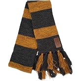 Newt Scamander Hufflepuff Knit Scarf - 64" Long with Yarn Tassels, Officially Licensed