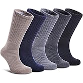 LANLEO Merino Wool Hiking Socks for Women Men Thermal Winter Warm Thick Cushion Moisture Wicking Crew Work Boot Socks