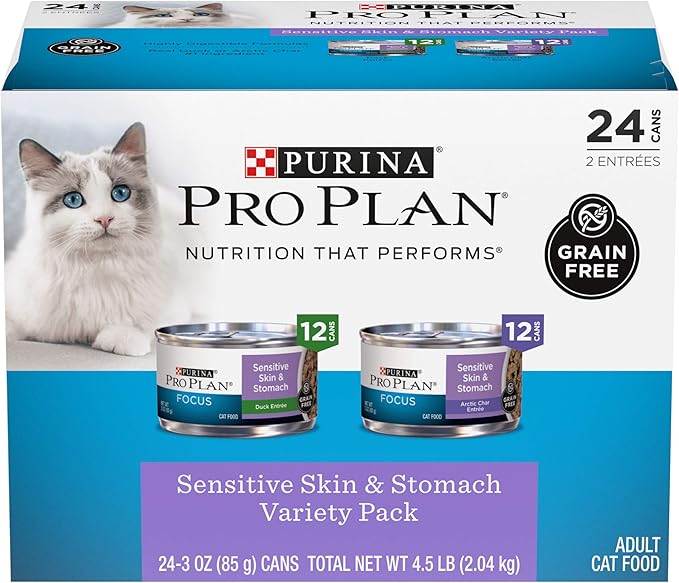 purina pro plan focus sensitive skin and stomach cat
