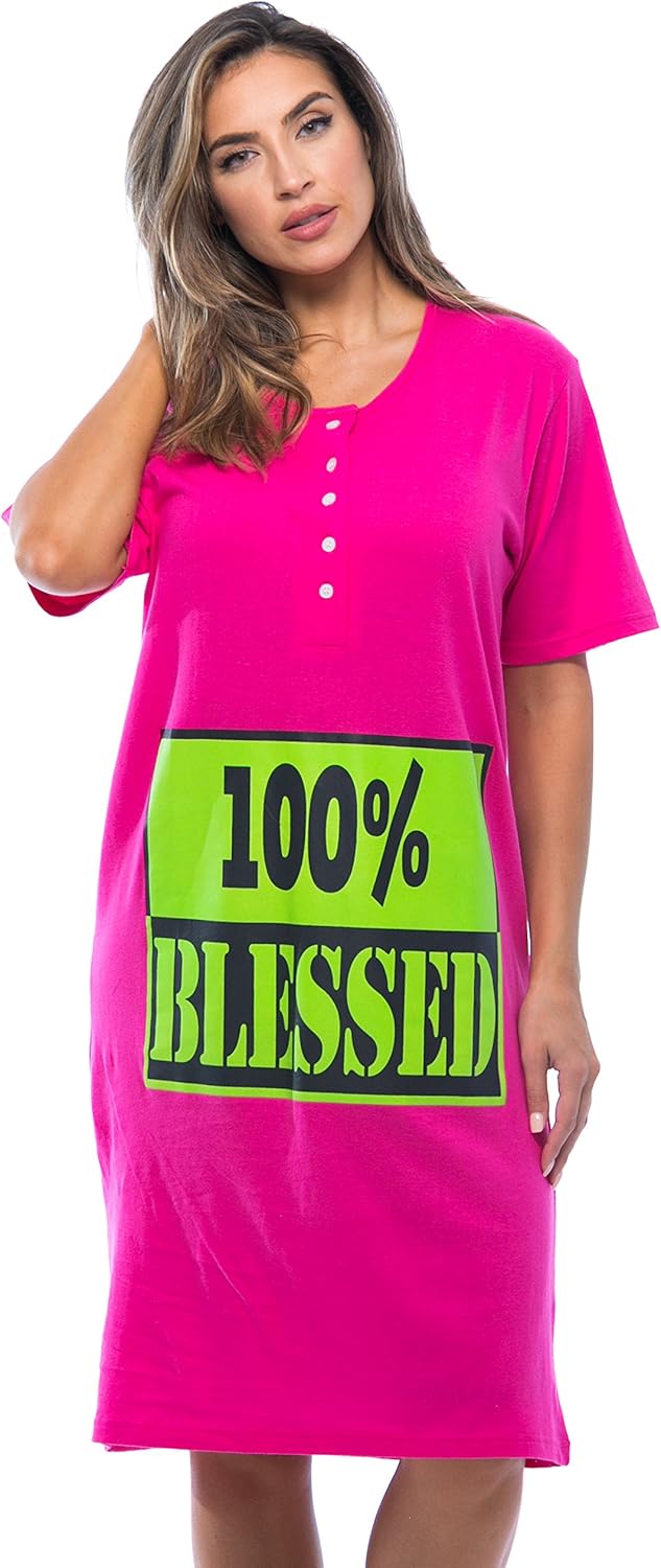 Just Love Short Sleeve Nightgown Sleep Dress for Women Sleepwear at  Women’s Clothing store
