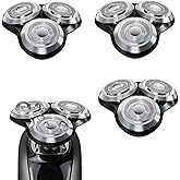 SH90 Replacement Heads Compatible with Philips Norelco Shavers Series 9000, New Version of Metal Wheel Buckle and Upgrade Double-Layer Precision Replacement Blades(3 Pack)