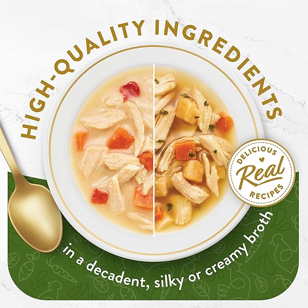 PURINA FANCY FEAST CHICKEN BROTH COMPLEMENT LICKABLE GRAIN FREE WET CAT FOOD VARIETY PACK – (PACK OF 12) 1.4 OZ. POUCHES