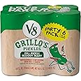 V8 Grillo's Pickles Dill Pickle Bloody Mary Mix, 8 fl oz Can (6 Pack)