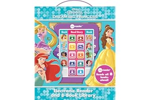 Disney Princess Ariel, Rapunzel, Belle, and More!- Dream Big Princess Me Reader and 8-Book Library - PI Kids