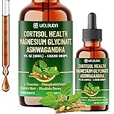 WELBUDA 11in1 Cortisol Liquid Supplement with Ashwagandha, Magnesium Glycinate Chelate, L-Theanine, Phosphatidylserine, St.John's WortL-Theanine and More - Immune & Mood Balance - 1 FL Oz - 30 Day